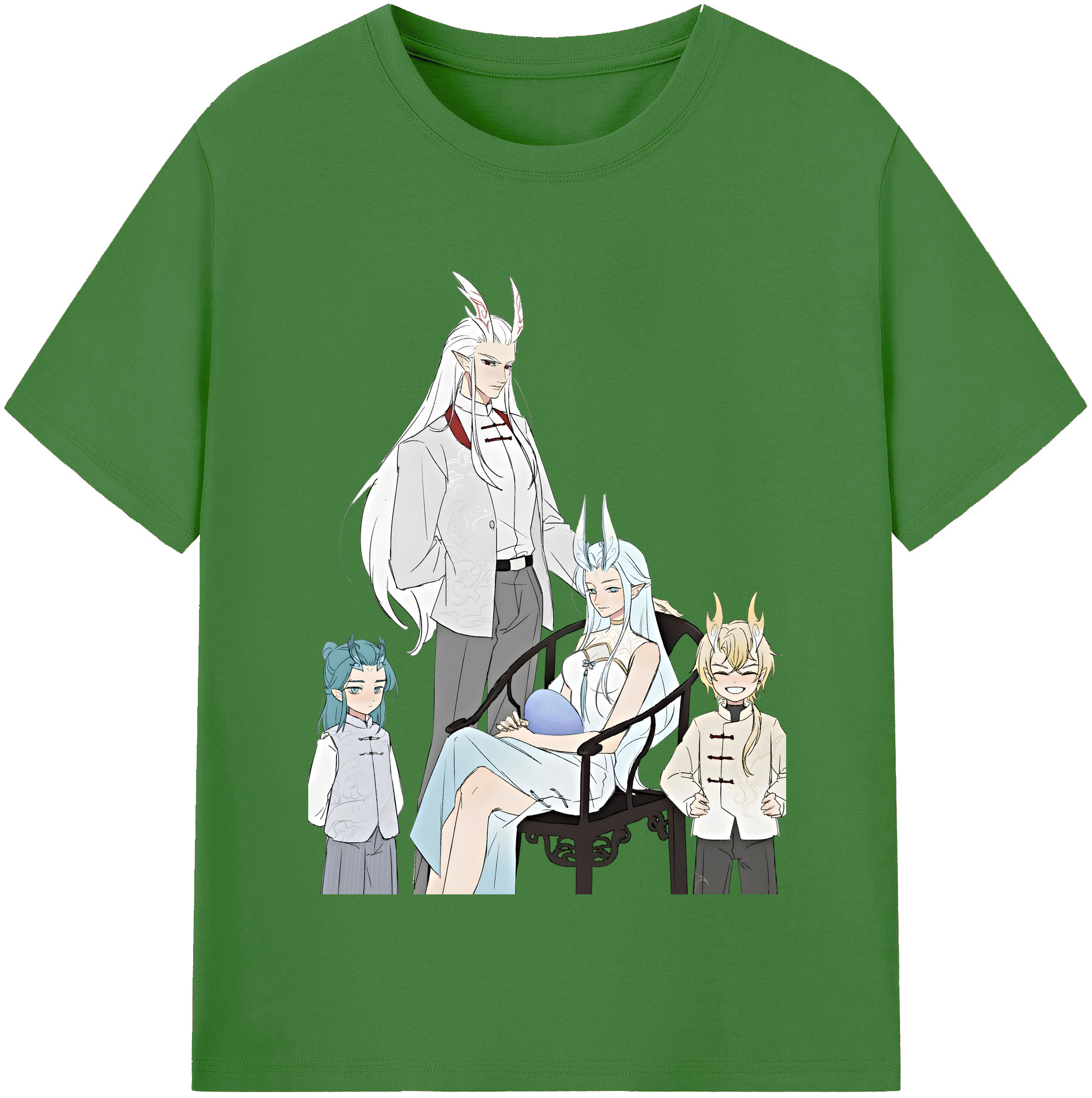 （画像用） Ne Zha 2 ナタ 魔童の大暴れ レディースカジュアルプリントTシャツ（綿100％）